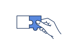 Hand holding puzzle pieces to represent healthcare AI governance