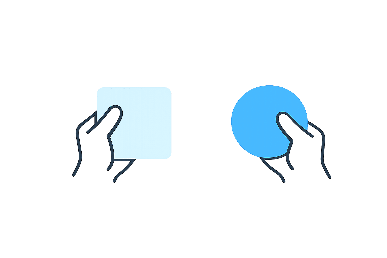 Hand selecting square