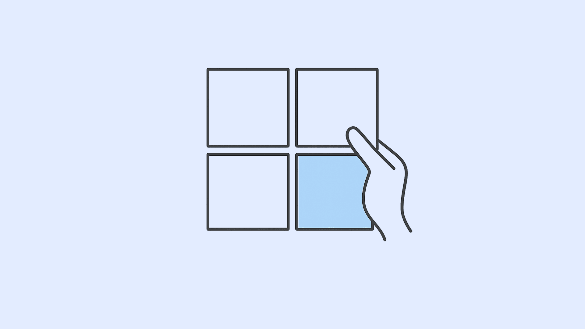 Hand selecting square