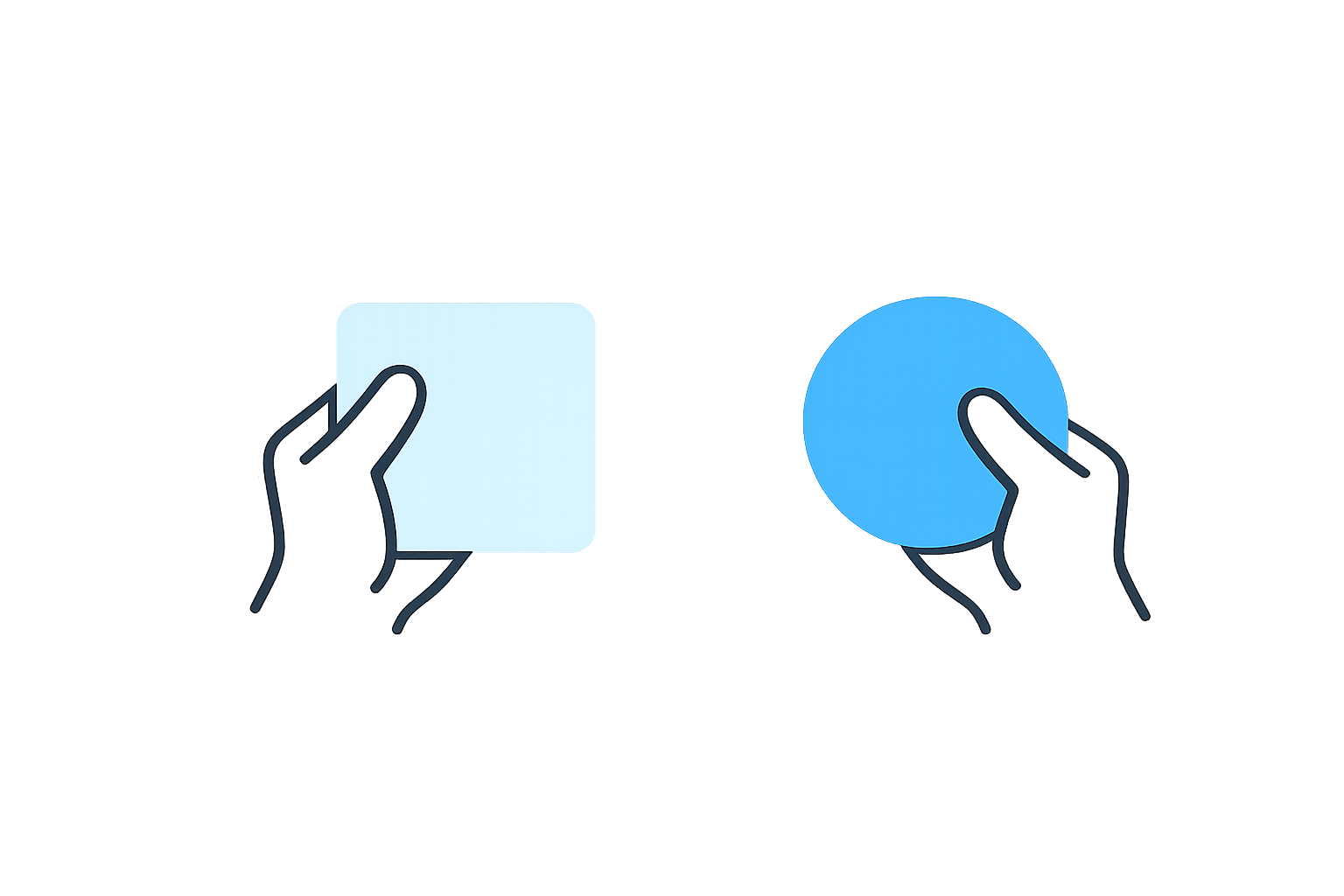 Hand selecting square
